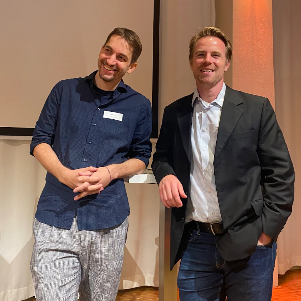 All smiles! Livingdocs Founders Lukas Peyer and Gabriel Hase.