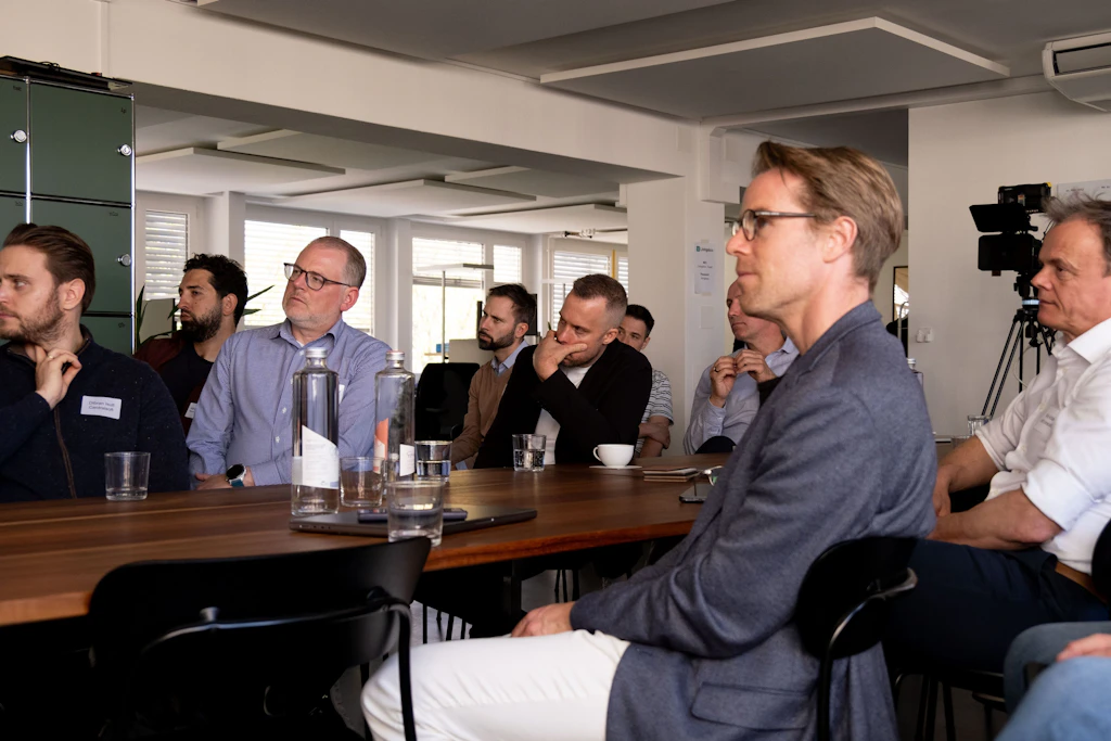Our in-person audience rapt in attention.
