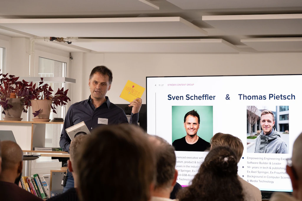 Representing <strong>t-online</strong>, <strong>Sven Scheffler</strong>, COO, Ströer Content Group GmbH & Managing Director, Ströer Content Group Product & Tech GmbH, kicking off the afternoon of presentations.
