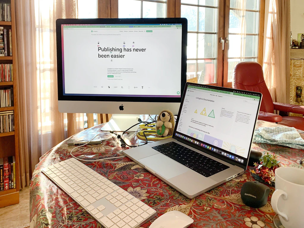 Joseph's temporary setup in sunny Valais.
