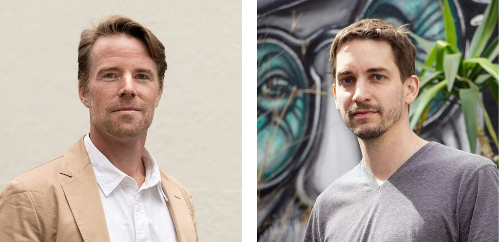 Gabriel Hase, Co-Founder/CEO at Livingdocs and Lukas Peyer, Co-Founder/CTO/Head of AI Labs at Livingdocs